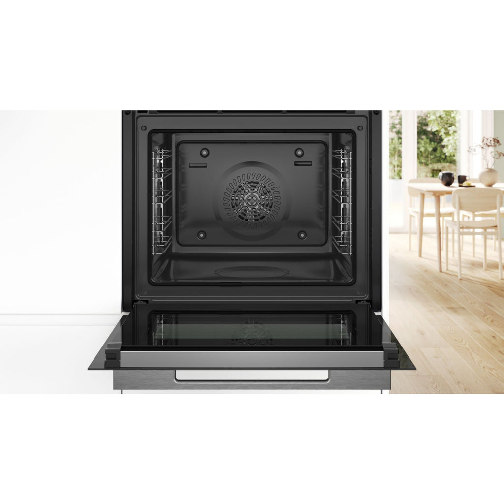 Four encastrable BOSCH HBG7741W1 - Hydrolyse - Pyrolyse - Chaleur pulsée - Rails télescopiques - Série 8 - Air Fry - Wifi