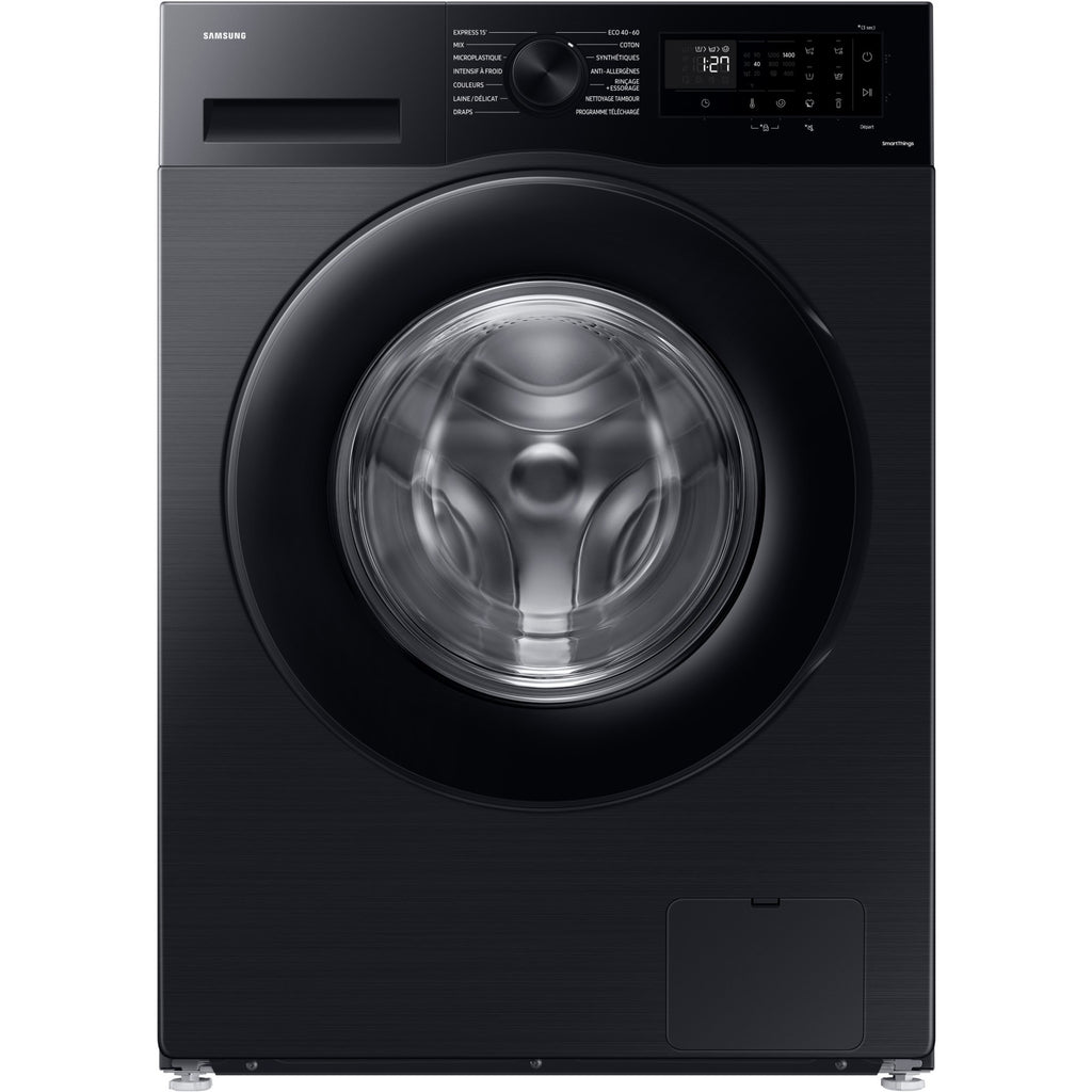Lave linge hublot SAMSUNG WW90CGC04DAB - 9 kg - 1400 tr/min - Classe A - Moteur induction - Connecté WiFi - Noir