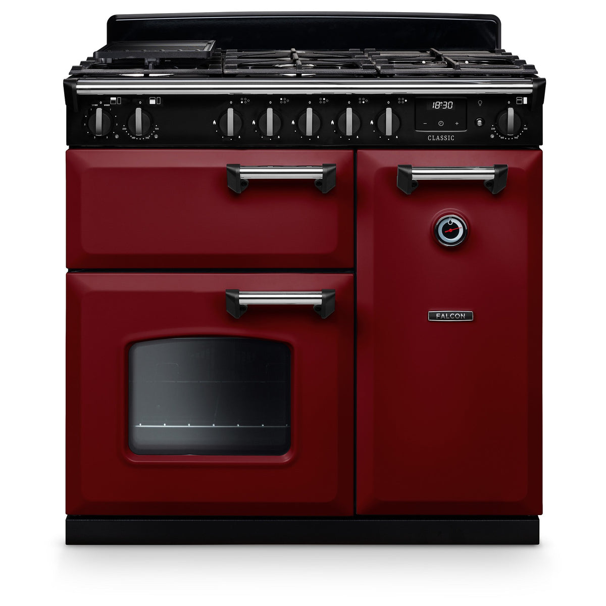 Piano de cuisson gaz FALCON NGC TAB GAZ 90 CM BORDEAUX CHROME