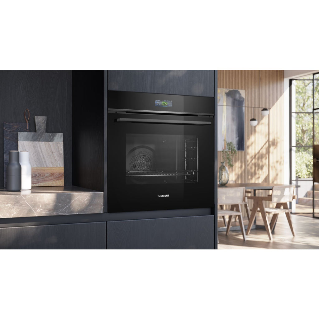 Four encastrable SIEMENS HB774G2B1 - Pyrolyse - Hydrolyse - Chaleur pulsée - Porte froide - Écran tactile - iQ700 - Air Fry