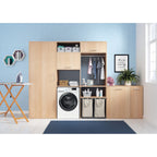 Lave linge séchant hublot INDESIT BDE96435WKVFR - 9/6 kg - 1400 tr/min - Classe D - Moteur induction