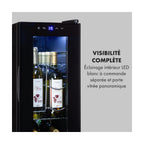 Cave à vin de service KLARSTEIN Shiraz 12 Slim Uno - Noir