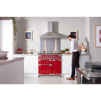 Piano de cuisson gaz FALCON ELISE90 MIXT ROUGE CERISE