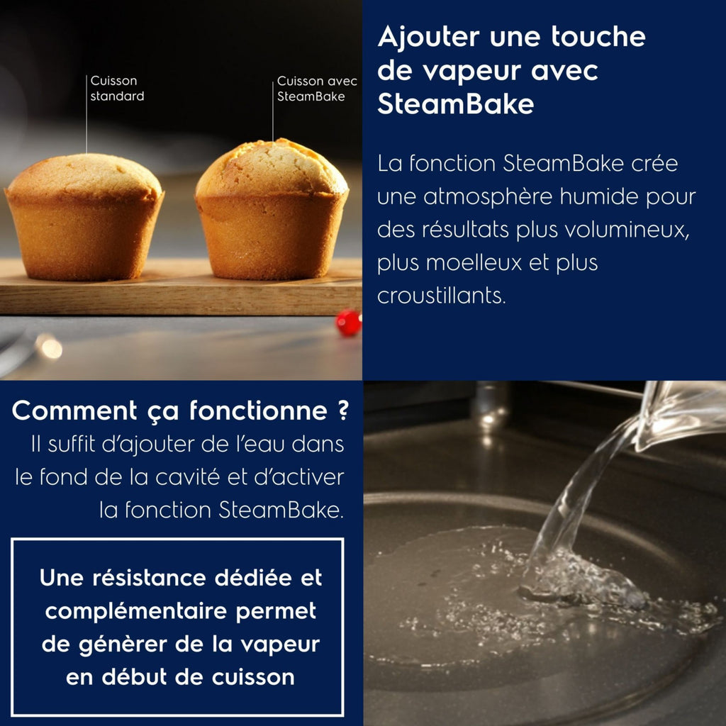 Four encastrable ELECTROLUX LODDP67WH2 - Pyrolyse - Chaleur pulsée - Ajout Vapeur SteamBake - Porte froide