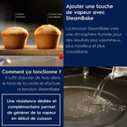 Four encastrable ELECTROLUX LODDP67WH2 - Pyrolyse - Chaleur pulsée - Ajout Vapeur SteamBake - Porte froide