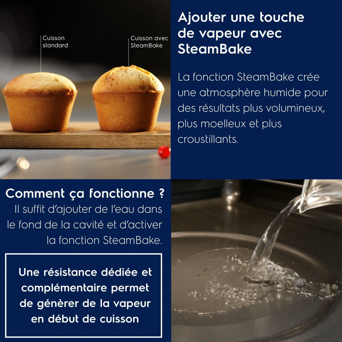 Four encastrable ELECTROLUX LODDP67WH2 - Pyrolyse - Chaleur pulsée - Ajout Vapeur SteamBake - Porte froide