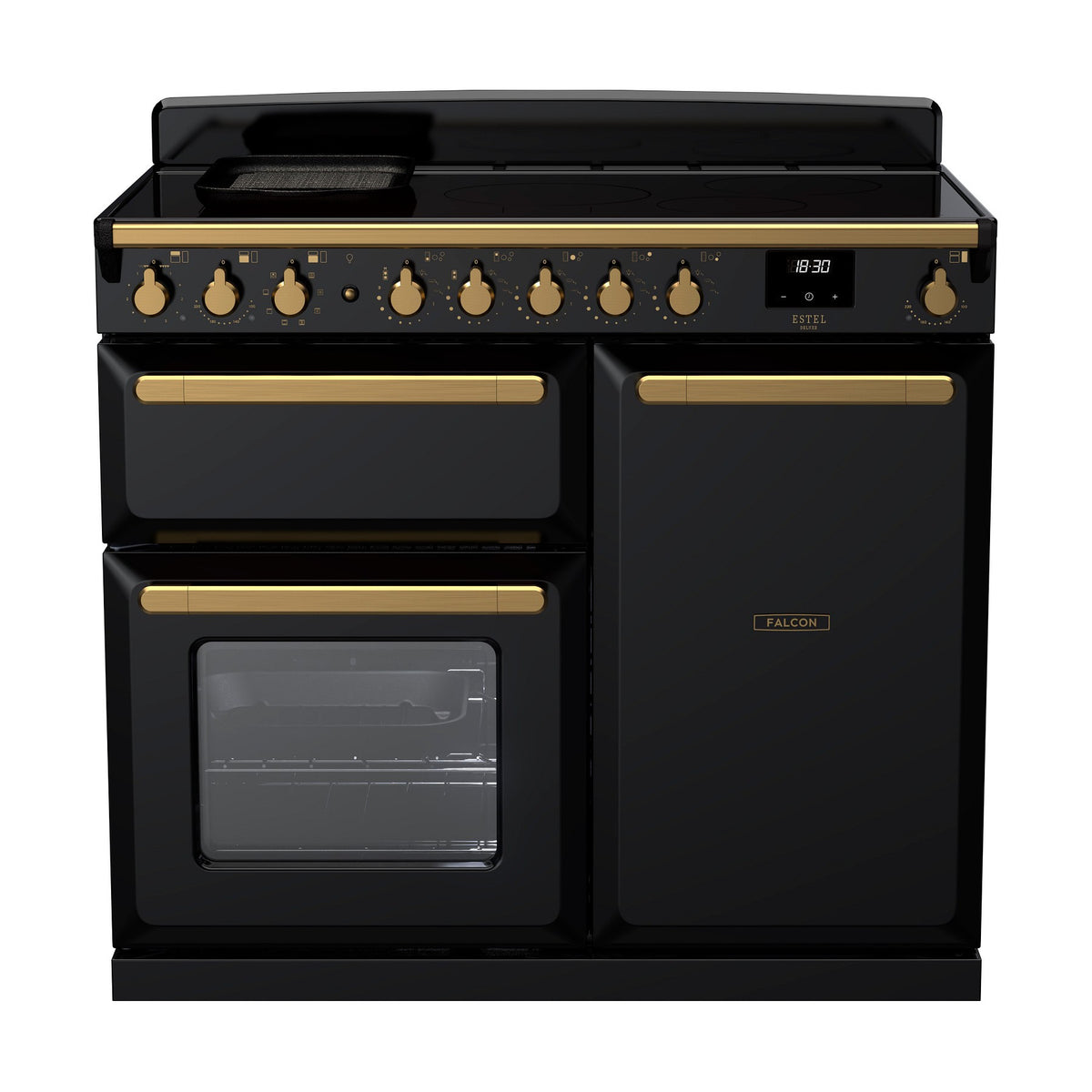 Piano de cuisson induction FALCON ESTEL DELUXE TAB IND 100 CM NOIR BRILLAN
