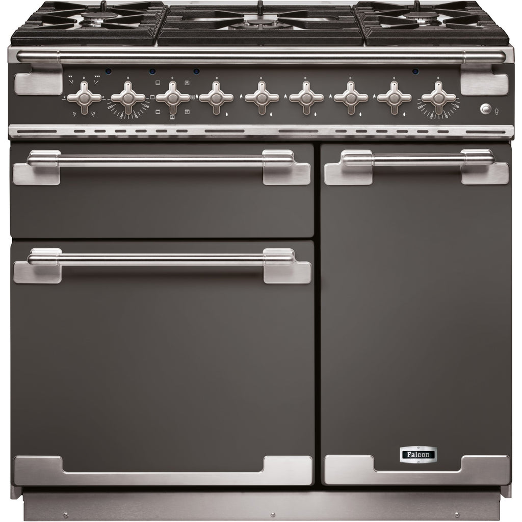 Piano de cuisson gaz FALCON ELISE90 MIXT GRIS ARDOISE