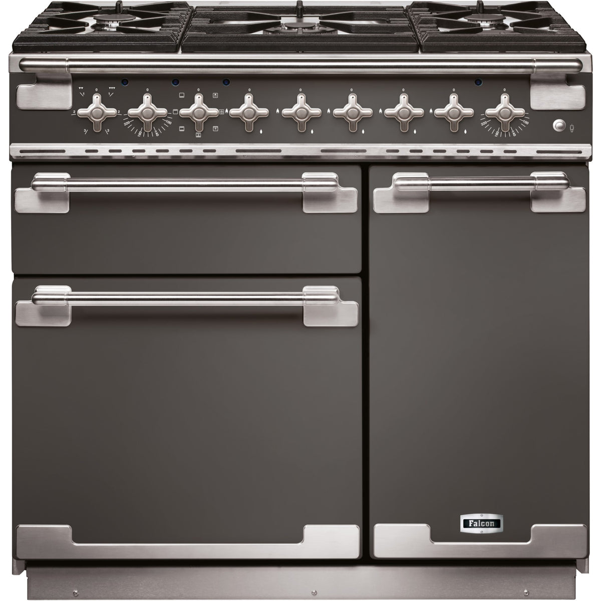 Piano de cuisson gaz FALCON ELISE90 MIXT GRIS ARDOISE