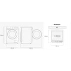 Lave linge hublot SAMSUNG WW80CGC04DAB - 8 kg - 1400 tr/min - Classe A - Moteur induction - Connecté - Noir - Bespoke AI