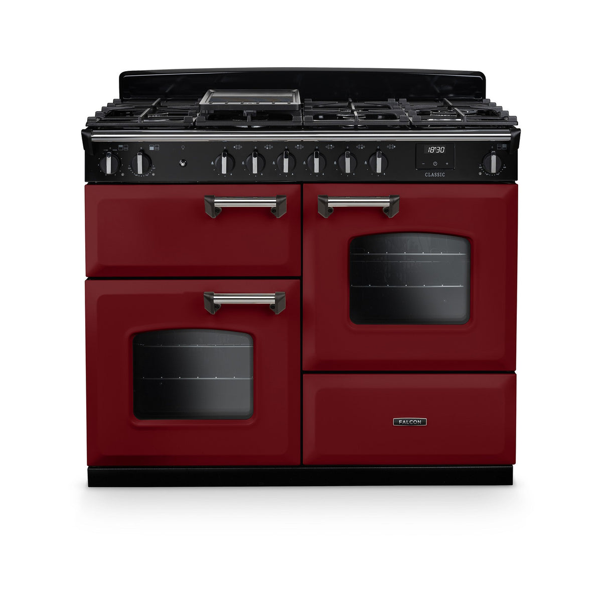 Piano de cuisson gaz FALCON NGC OC TAB GAZ 110 CM BORDEAUX CHROME