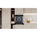 Four encastrable fonction vapeur WHIRLPOOL WOI5S8PM1SXAF - Pyrolyse - Chaleur tournante - Vapeur - Porte froide - Rails télescopiques