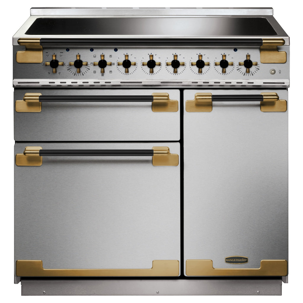 Piano de cuisson induction FALCON ELISE LUXE TAB IND 90 CMINOX et NOIR LAI