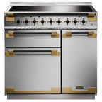 Piano de cuisson induction FALCON ELISE LUXE TAB IND 90 CMINOX et NOIR LAI