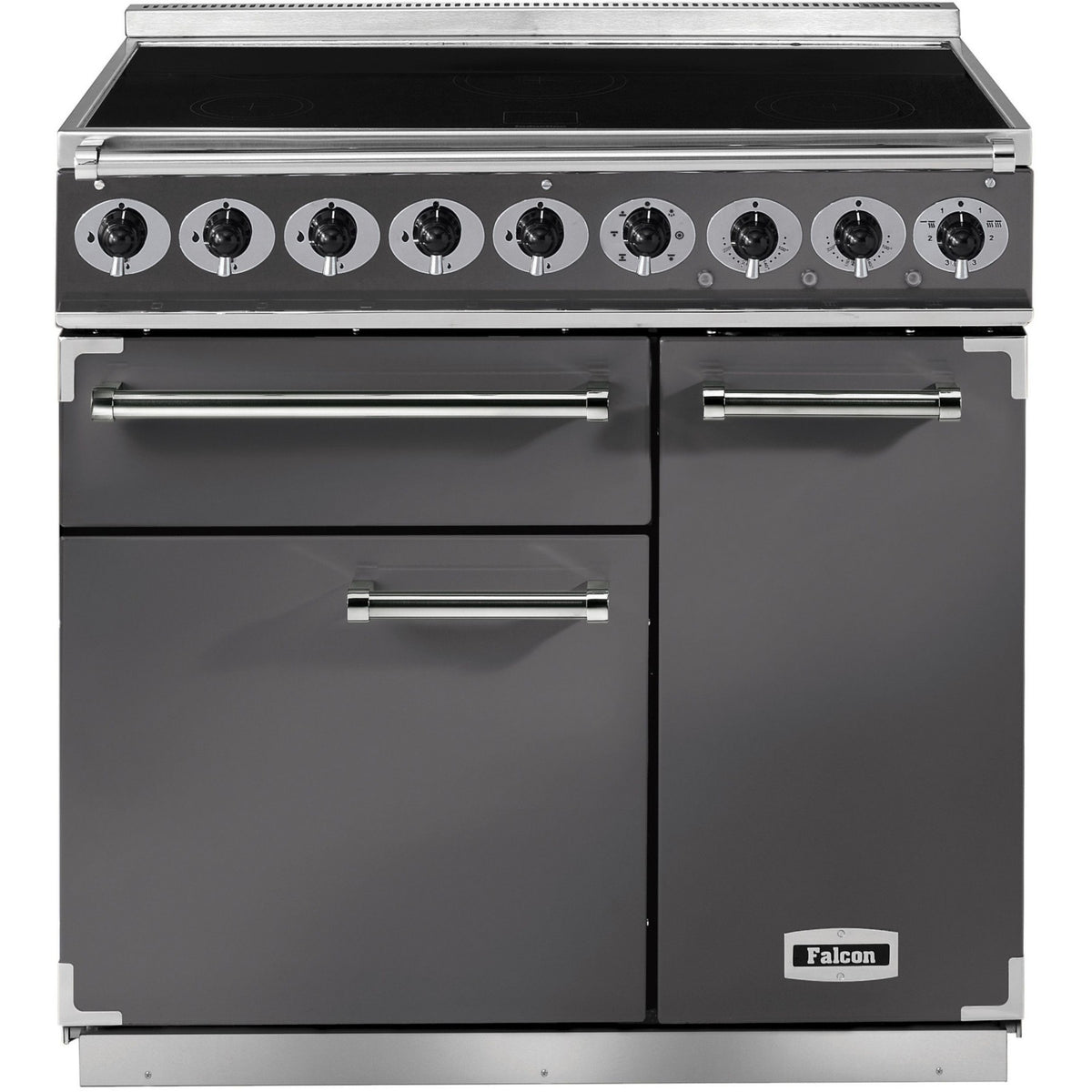 Piano de cuisson induction FALCON Semi Pro DELUXE 90 ARDOISE NICKEL