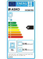 Four encastrable ASKO OCS8678G - Hydrolyse - Chaleur pulsée - Porte froide - Écran tactile - Rails télescopiques