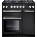 Piano de cuisson gaz FALCON NEXUS 90 CHARBON Mat satiné CHROME
