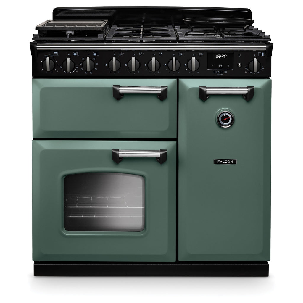 Piano de cuisson gaz FALCON NGC TAB GAZ 90 CM VERT MINERAL CHROME