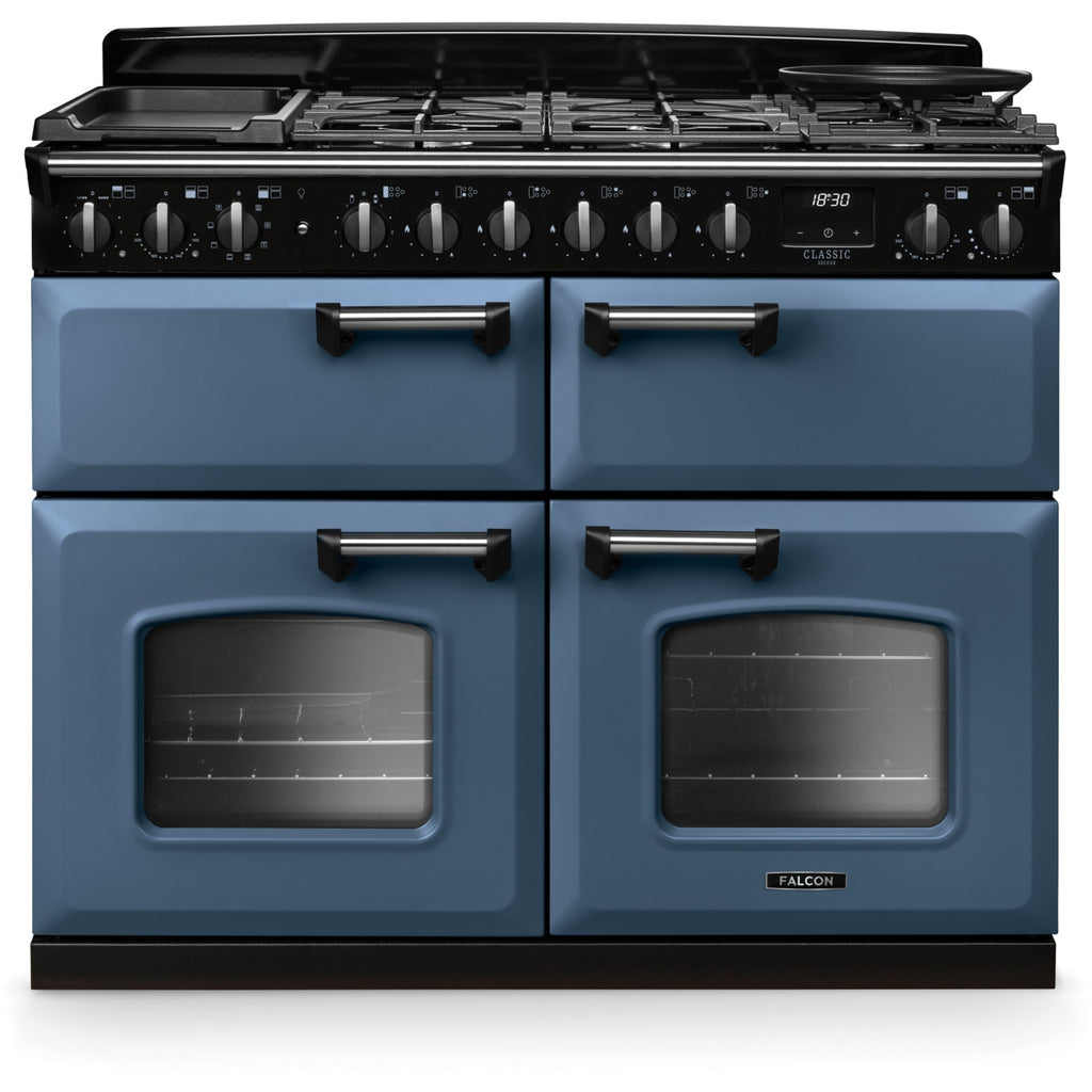 Piano de cuisson mixte FALCON NGC TAB MIX 110 CM ROCHE BLEUE CHROME