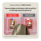 Lave linge séchant hublot LG F164HP2WST - 11/6 kg - 1400 tr/min - Classe A - Moteur direct drive - Connecté