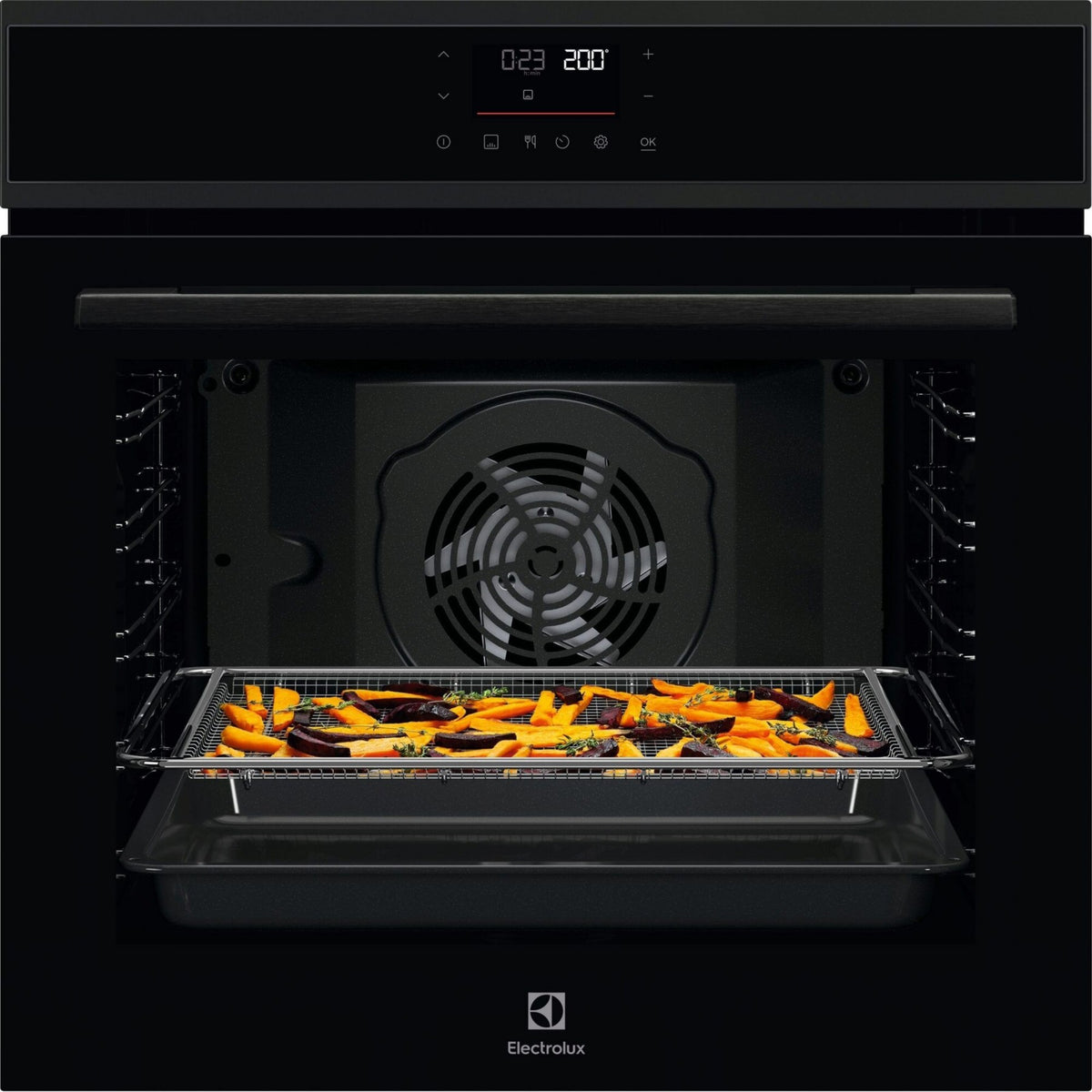 Four encastrable ELECTROLUX EOM7P10H - Pyrolyse - Chaleur pulsée - Écran tactile - Rails télescopiques