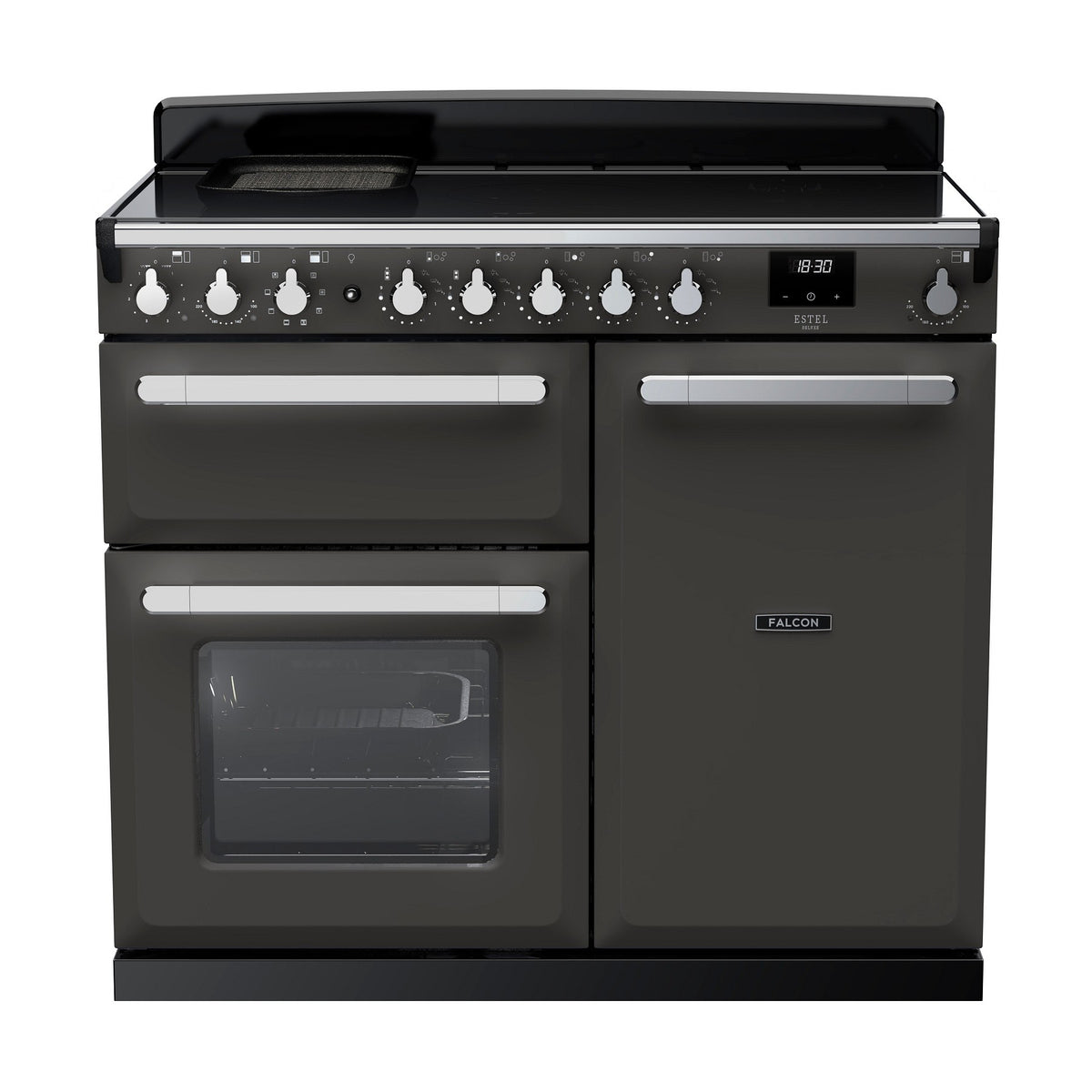 Piano de cuisson induction FALCON ESTEL DELUXE TAB IND 100 CM ARDOISE CHRO