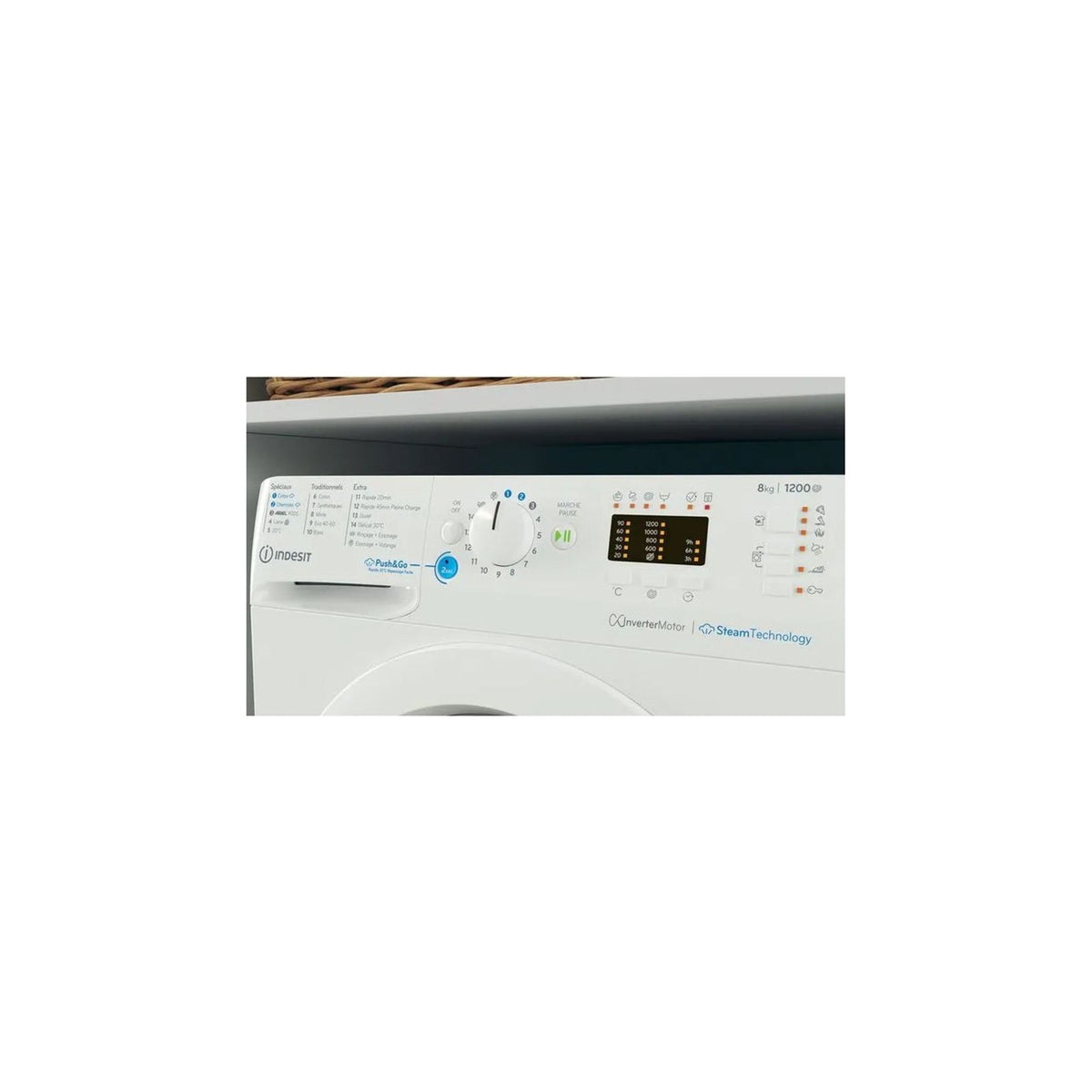 Lave linge hublot INDESIT BWA81295XWVFR