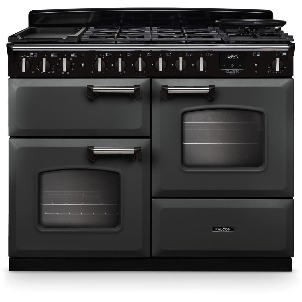 Piano de cuisson mixte FALCON NGC TAB MIX 110 CM ARDOISE CHROME