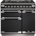 Piano de cuisson gaz FALCON ELISE 90 CHARBON Mat satiné NICKEL