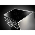 Piano de cuisson induction FALCON Semi Pro MERCURY 110 NOIR BRILLANT INOX