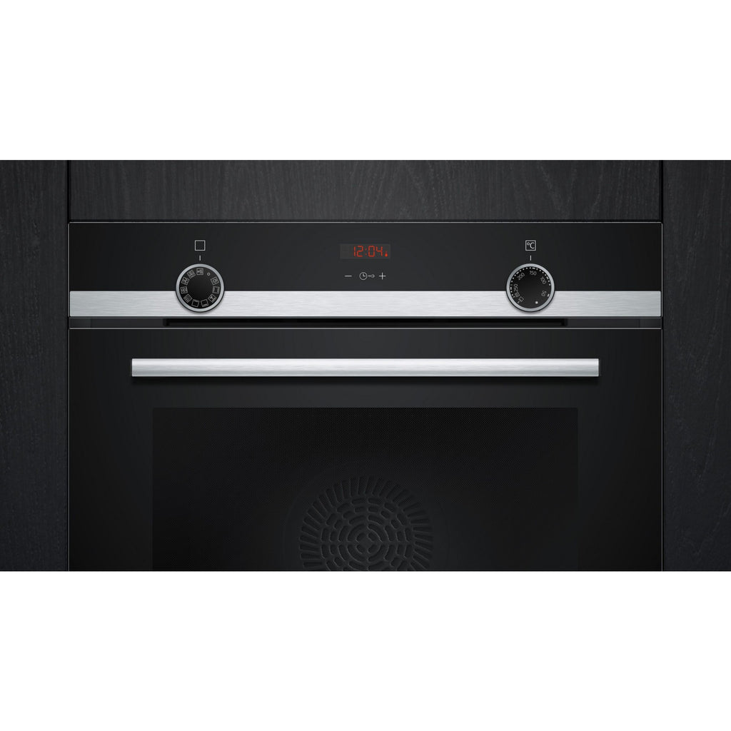 Four encastrable SIEMENS HB554AER3F - Chaleur pulsée - Ecoclean - Porte froide - Rails télescopiques - iQ300