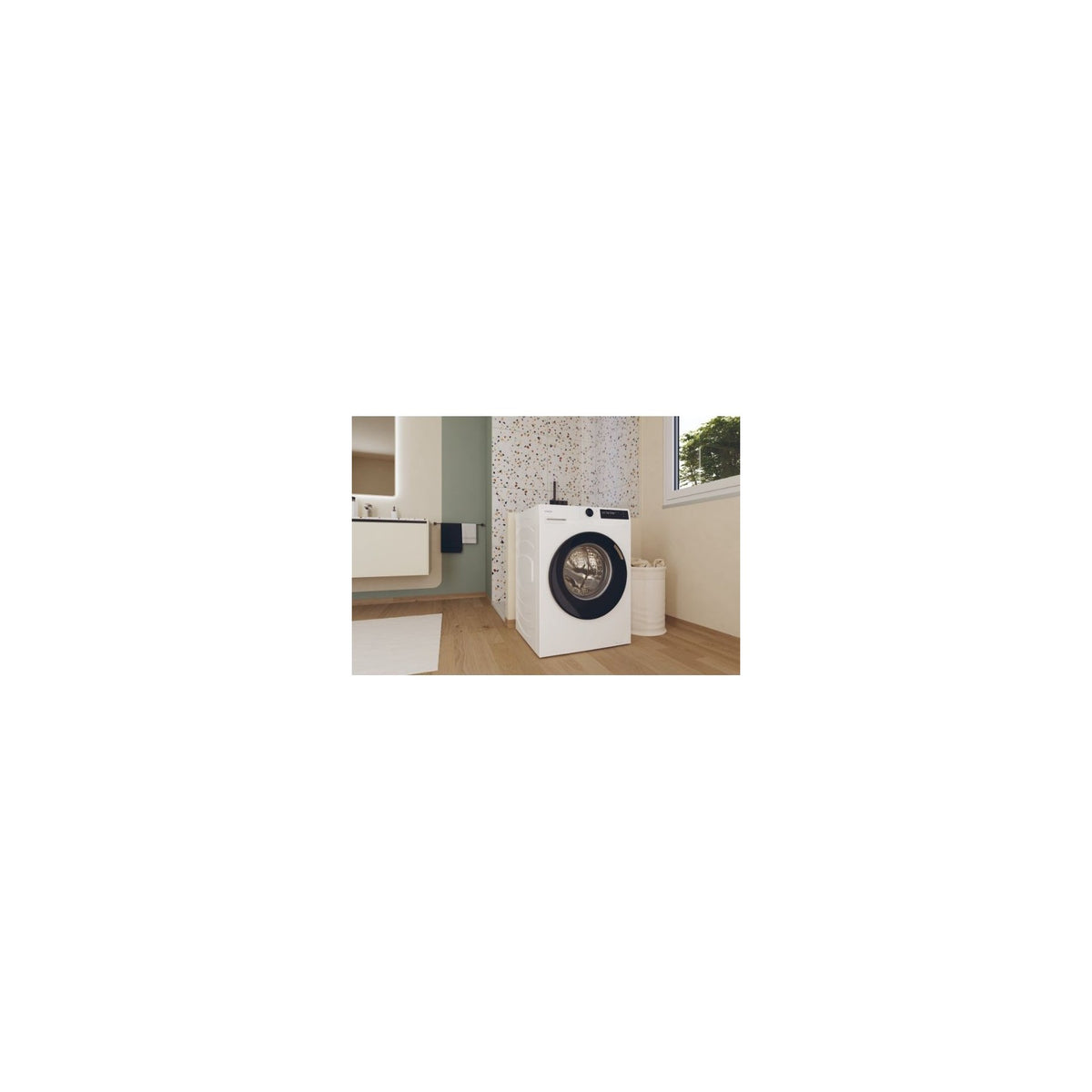 Lave linge hublot CANDY BR 49B8-S - 9 kg - 1400 tr/min - Classe A - Vapeur - Connecté