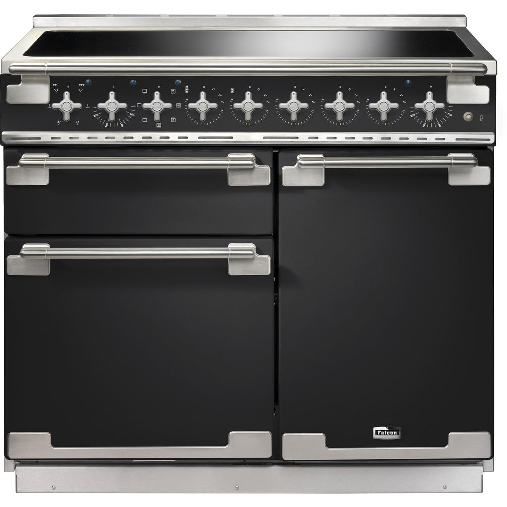 Piano de cuisson induction FALCON ELISE 100 CHARBON Mat satiné NICKEL