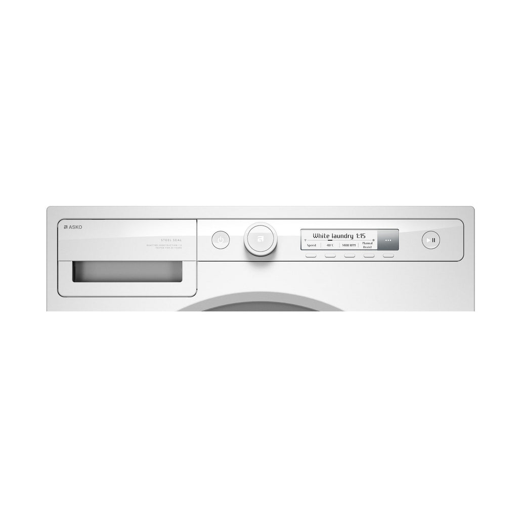 Lave linge hublot ASKO W1094W - 9 kg - 1400 tr/min - Classe A - Moteur induction direct drive - Connecté wifi