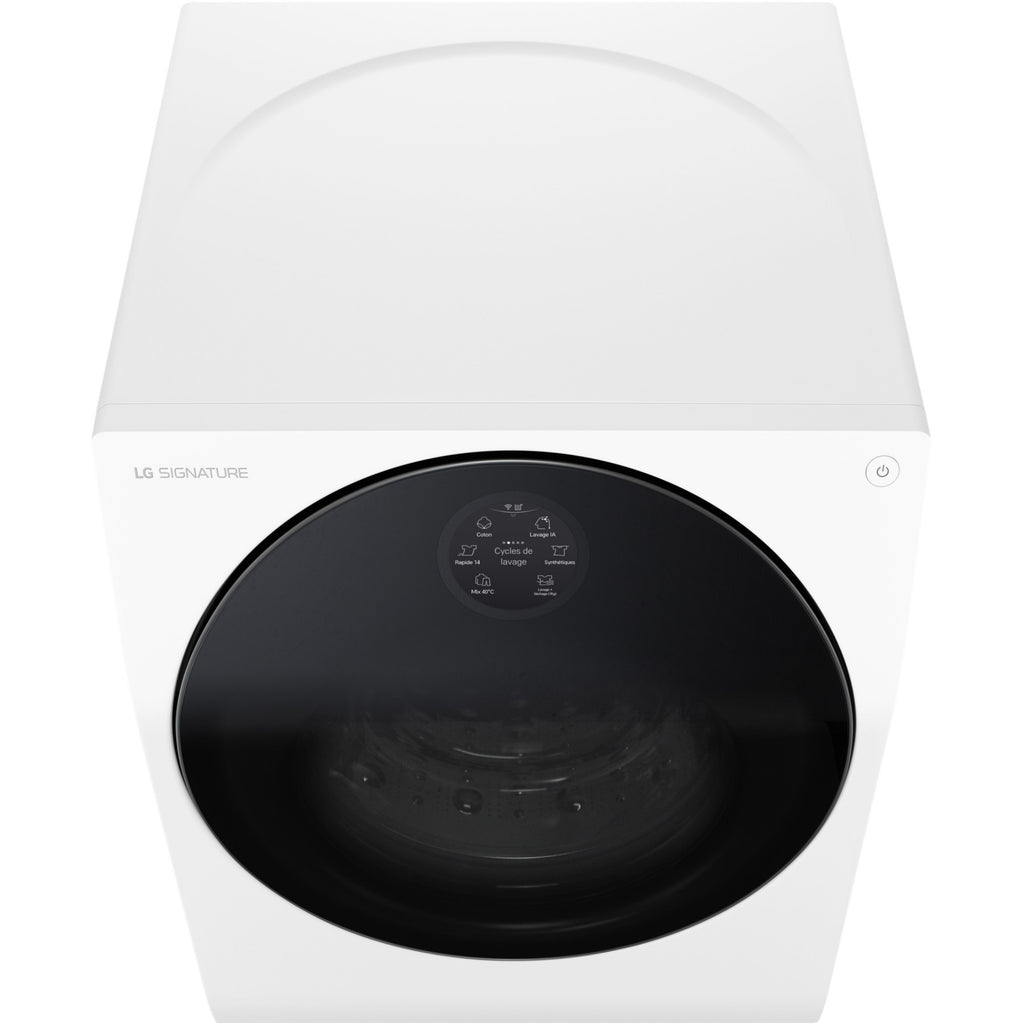 Lave linge séchant hublot LG LSWD100E - 12/7 kg - 1600 tr/min - Classe A - Dosage automatique - Connecté Reconditionné
