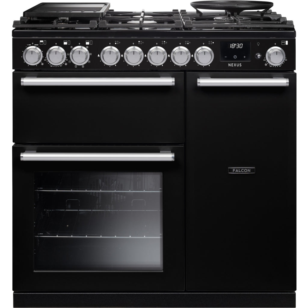 Piano de cuisson gaz FALCON NEXUS NGC TAB GAZ 90 CM NOIR CHROME