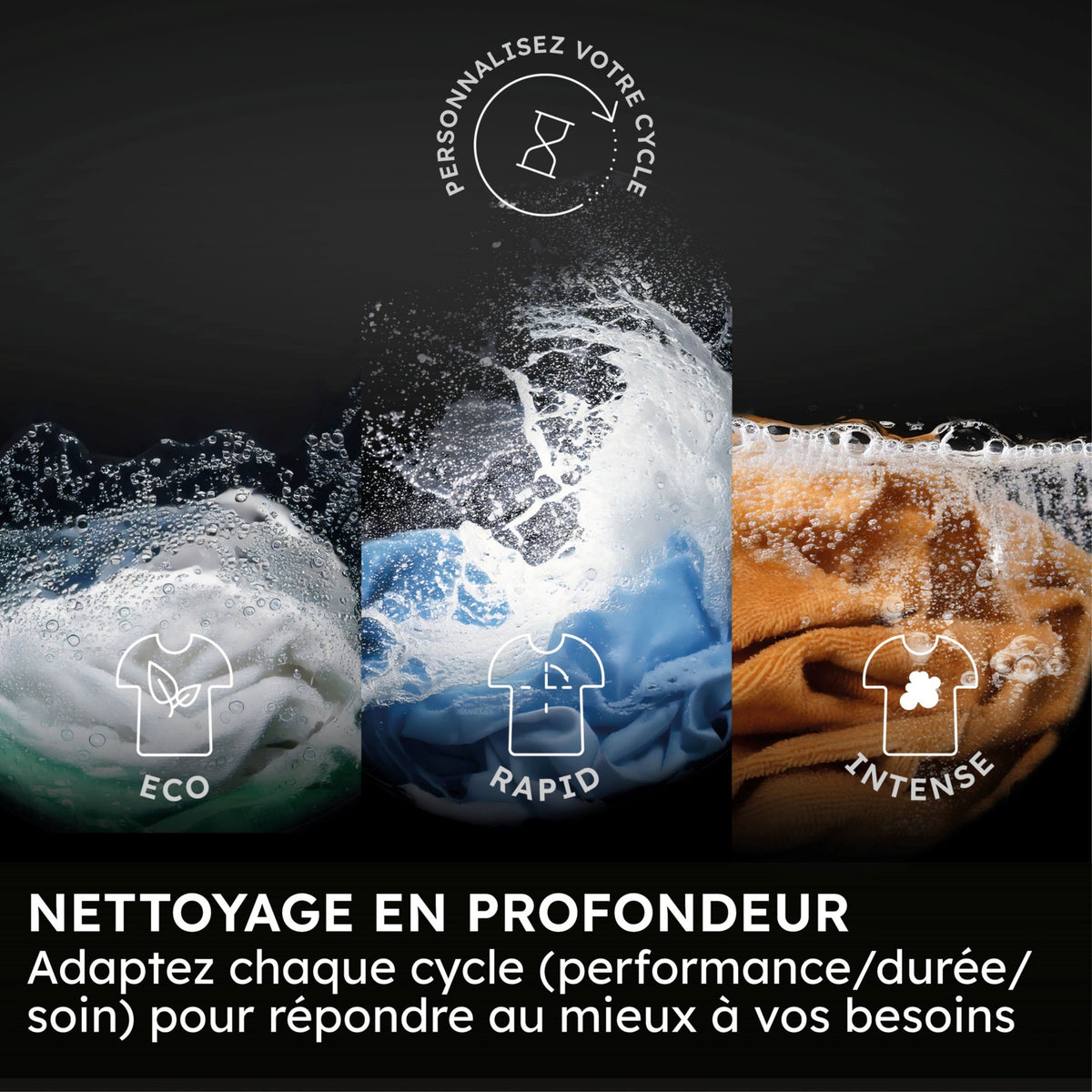 Lave linge hublot HAIER HW100-B14367GUFR - 10 kg - 1400 tr/min - Classe A - Moteur induction direct drive - Connecté wifi
