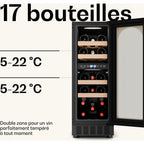 Cave à vin de service KLARSTEIN Vinovilla Victoria 17 Duo tactile