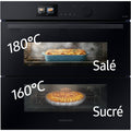 Four encastrable SAMSUNG NV7B6795JAK - Double cavité - Pyrolyse - Chaleur pulsée - Vapeur - Porte froide