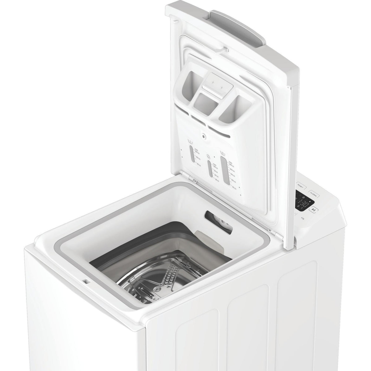Lave linge top INDESIT TIP621PUSH&GOFR - 6 kg - 1200 tr/min - Classe A - Moteur induction