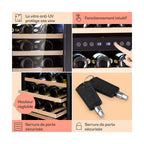 Cave à vin de service KLARSTEIN Barossa 73 Duo - 192L - Noir