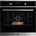 Four Pyro ELECTROLUX EOE6P57X - Pyrolyse - Chaleur pulsée - Porte froide - Rails télescopiques - Sonde de cuisson