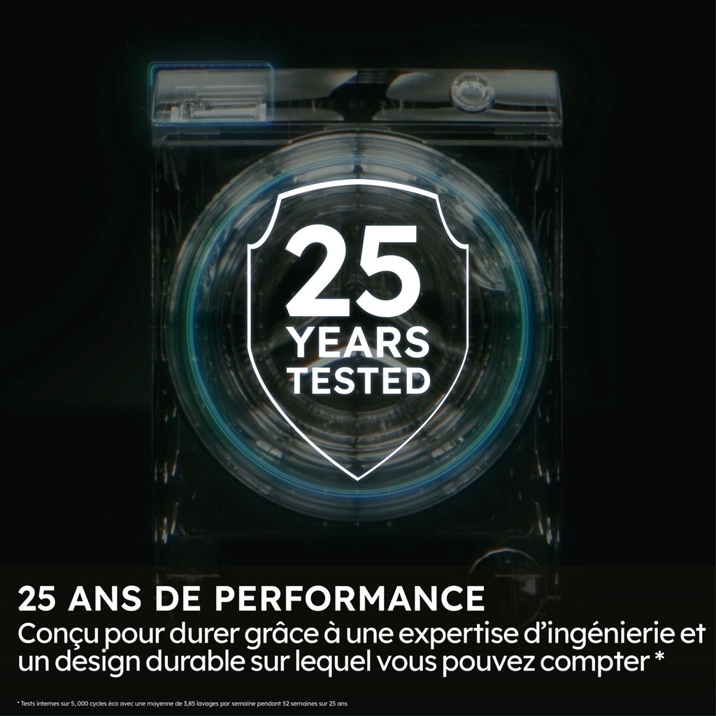 Lave linge hublot HAIER HW100-B14367GUFR - 10 kg - 1400 tr/min - Classe A - Moteur induction direct drive - Connecté wifi