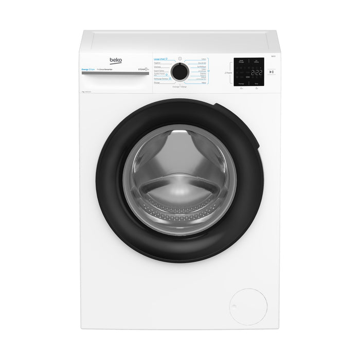 Lave linge compact BEKO BM3WFU47411B - 7 kg - 1400 tr/min - Classe A - Moteur induction - Energy Spin
