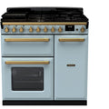 Piano de cuisson gaz FALCON ESTEL DELUXE TAB GAZ 90 CM BLEU PASTEL