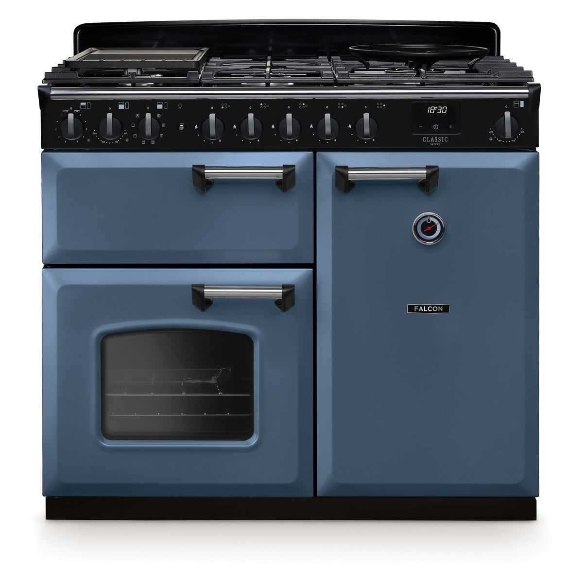Piano de cuisson gaz FALCON NGC TAB GAZ 100 CM ROCHE BLEUE CHROME