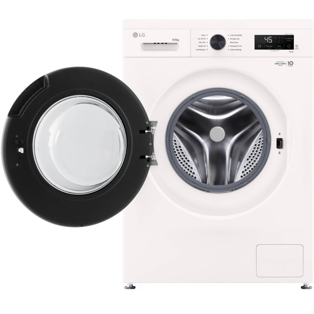 Lave linge séchant hublot LG F954B15WHS - 9/5 kg - 1400 tr/min - Classe A - Moteur direct drive - Connecté