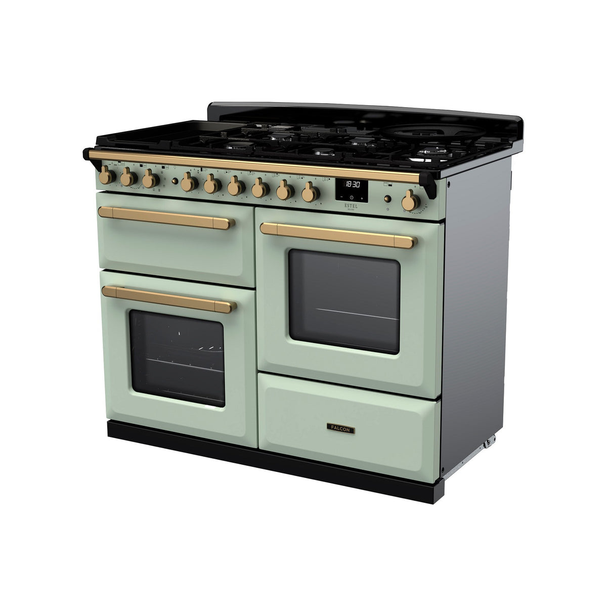 Piano de cuisson mixte FALCON ESTEL DELUXE OC TAB MIX 110 CM VERT PAST