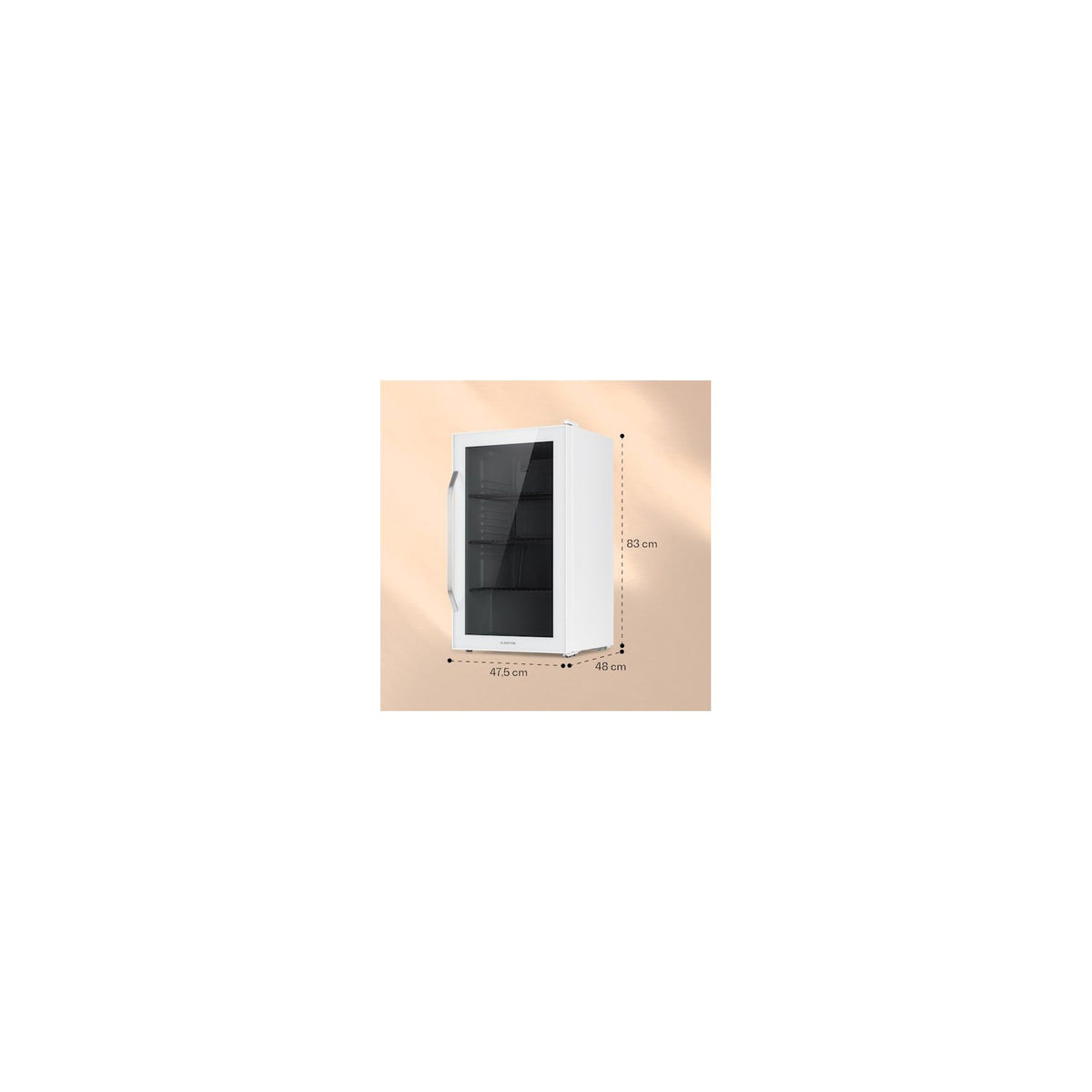 Mini réfrigérateur KLARSTEIN Beersafe XXL 80L - Blanc