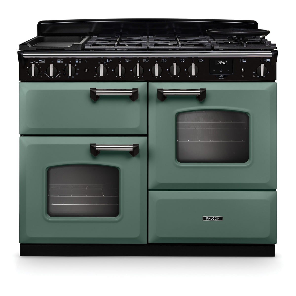 Piano de cuisson mixte FALCON NGC TAB MIX 110 CM VERT MINERAL CHROME